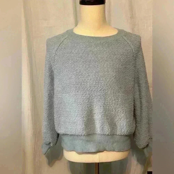 Altar’s State Women’s Light Blue Textured Sweater. Size S/M. 100% polyester. - Picture 1 of 7